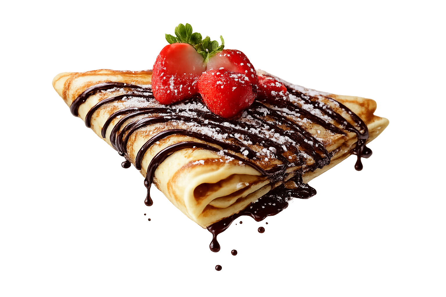 Crepe Delissyum con fresas y chocolate